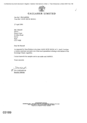 [Letter from PRG Redshaw to J Hansell regarding the seizure of the Sovereign Classic cigarettes]