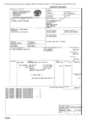 [Export invoice from Gallaher International Limited to Tlais Enterprises Ltd on Dorchester Int'l FF]
