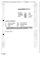 [A Letter from Rosenblatt to Messrs Slaughter & May regarding distribution agreement between Gallaher International Limited and Tlais Enterprise Limited on 20030124]