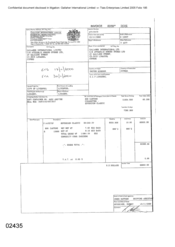 [Invoice for Atteshlis Bonded Store Ltd from Gallaher International Limited for 800 cartons of Sovereign Classic cigarettes]