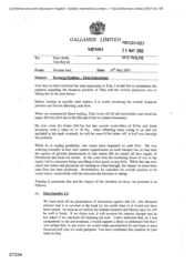 Gallaher Limited[Memo from Norman Jack to Mark Rolfe regarding Payment Position-Tlais Enterprises