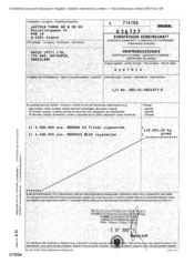 [Invoice from Austria Tabak Ag & Co to Bacco(PTY) Ltd regarding Ronson Filter]