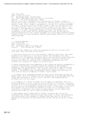 [Letter from Mark Rolfe to Nigel Northridge to Fielden Chris regarding Tlais Enterprises]