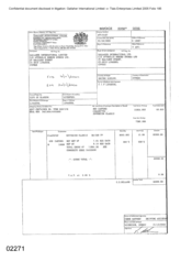 [Invoice and conditions of sale for Gallaher International Limited]