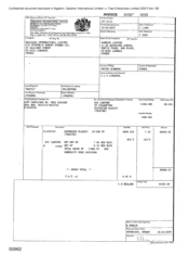 [Sovereign Classic cigarette invoice for Namelex Limited]