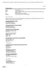 [Letter from Ben Townsend to Jeff Jeffery, William Andy, Mckeown Michelle, Alexandrova Elena, Dumfarhrt Helmut regarding figures for smuggled and counterfeit tobacco product ]