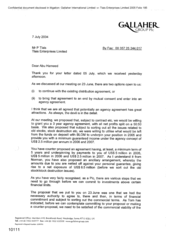 [Letter from Mark Rolfe to Abu Hameed and P Tlais regarding existing distribution agreement]