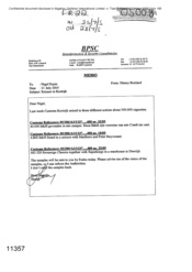 BPSC[Memo from Henn Roeland to Nigel Espin regarding seizure in Kortrijk dated 20050721]