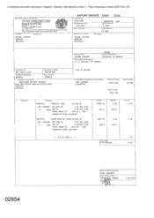 Export Invoice