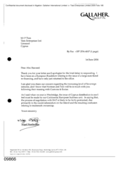 [Letter from Nigel Northridge to Abu Hameed regarding apology for brief delay in responding]