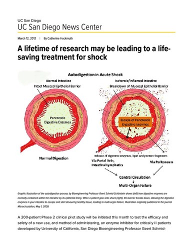 A lifetime of research may be leading to a life-saving treatment for shock