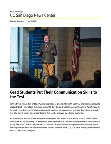 Grad Students Put Their Communication Skills to the Test