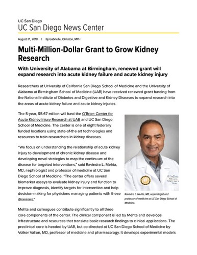 Multi-Million-Dollar Grant to Grow Kidney Research
