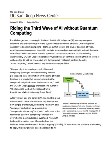 Riding the Third Wave of AI without Quantum Computing