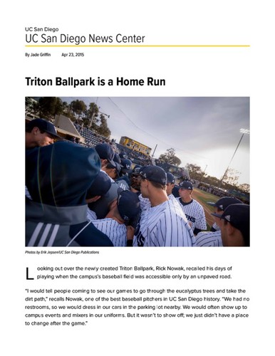 Triton Ballpark is a Home Run