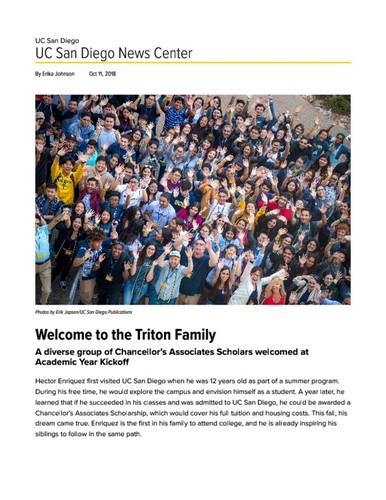 Welcome to the Triton Family