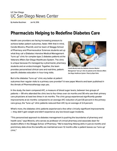 Pharmacists Helping to Redefine Diabetes Care