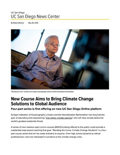 New Course Aims to Bring Climate Change Solutions to Global Audience