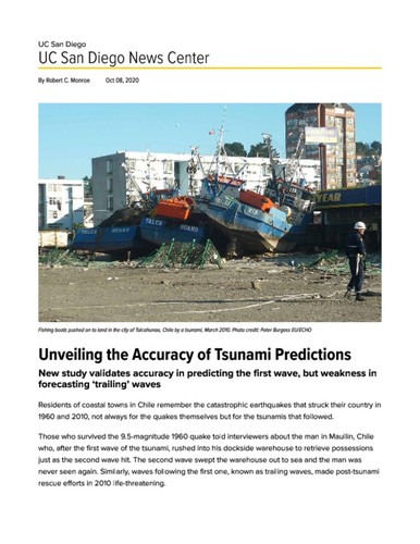 Unveiling the Accuracy of Tsunami Predictions