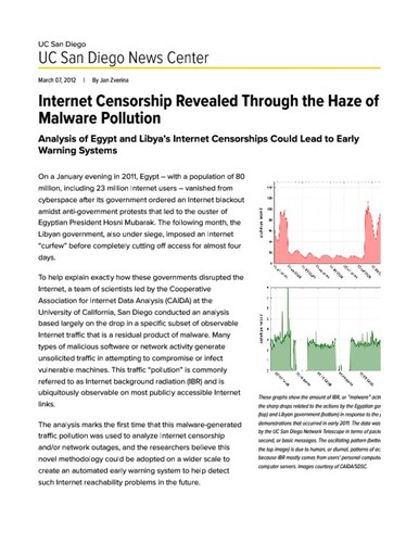 Internet Censorship Revealed Through the Haze of Malware Pollution