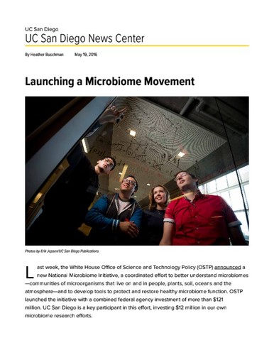 Launching a Microbiome Movement