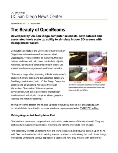 The Beauty of OpenRooms