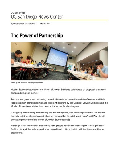 The Power of Partnership