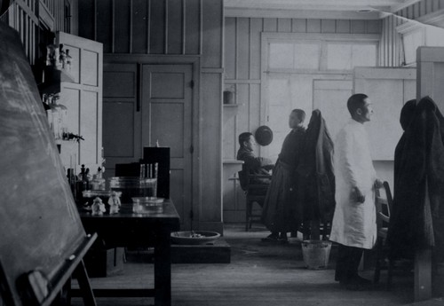 Scientists at a Japanese marine laboratory