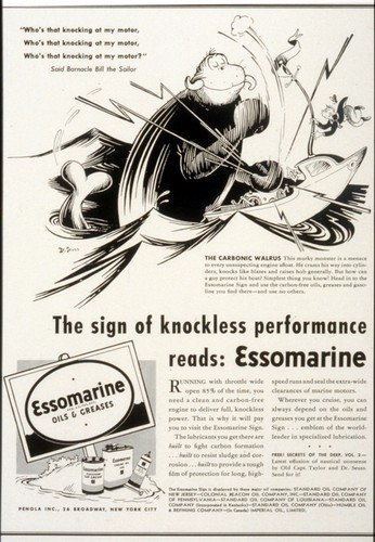 Standard Oil Company - Essomarine advertisement