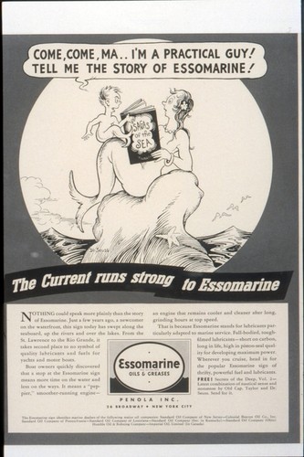 Standard Oil Company - Essomarine advertisement