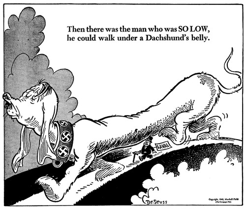 Then there was the man who was so low, he could walk under a Dachshund's belly