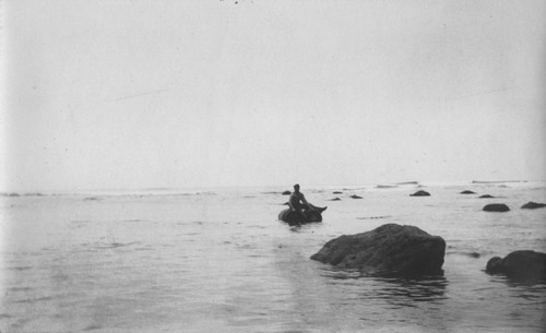 The salvage of two barrels from the wrecked "Loma" given to the Marine Biological Association of San Diego by E.W. Scripps for research purposes, it ran aground near the lighthouse on Point Loma on July 25, 1906. The Association became the Scripps Institution of Oceanography. July 25, 1906