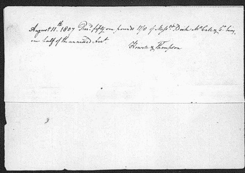 Doctor's bill for attendance of slaves and receipt for payment