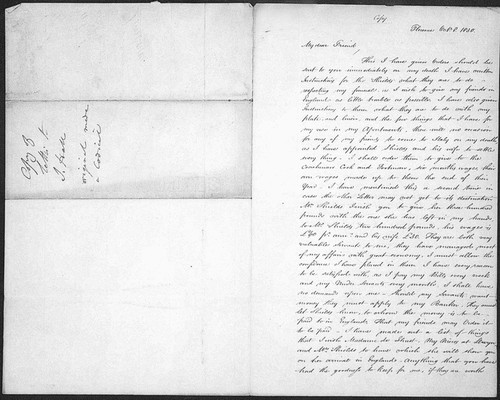 Frances Esdaile to John Hall