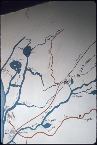 Map of estero near San Blas