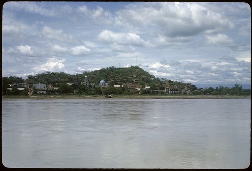 Rio Santiago in flood, Santiago Ixcuintla from La Presa