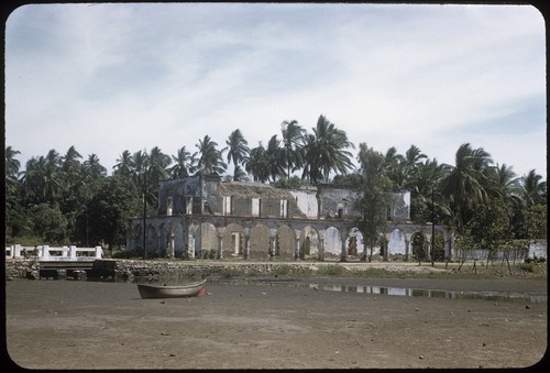 Old building on waterfront in San Blas