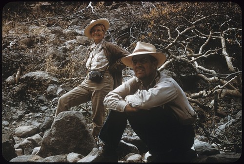 Howard E. Gulick and Roxie Ferris on Arroyo Palmas