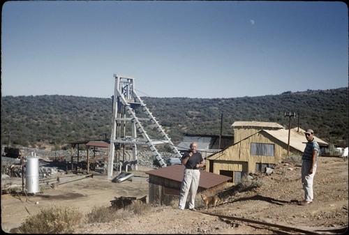 Colonel H. Greenlaw and Faustino Pérez at La Princesa Mine, El Alamo