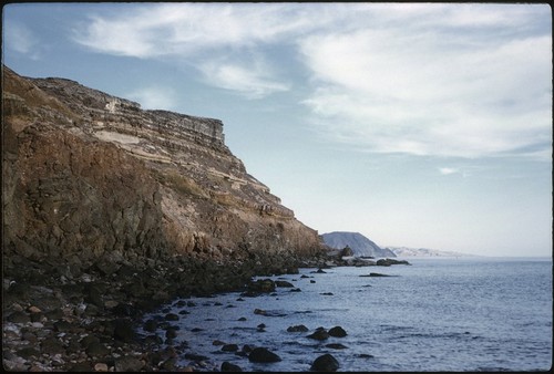 Cliffs at "Thanksgiving camp", 1 mile north of El Huerfanito