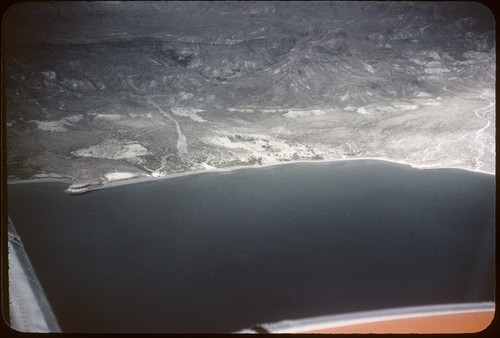 Aerial view of Dolores, on Gulf north of La Paz