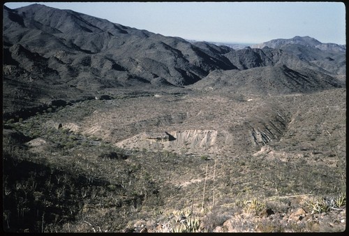 Looking northeast, 2.7 miles northeast of El Mármol, Gulf in background