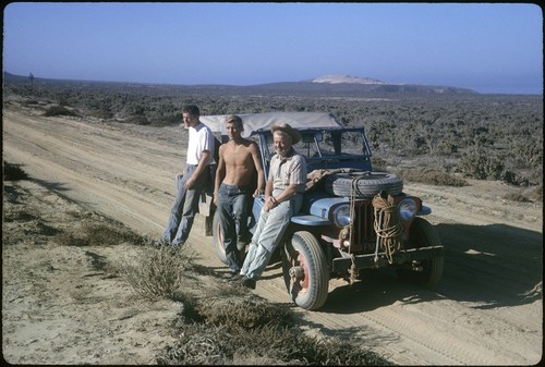 Dick Moore and party, near El Consuelo, a restaurant