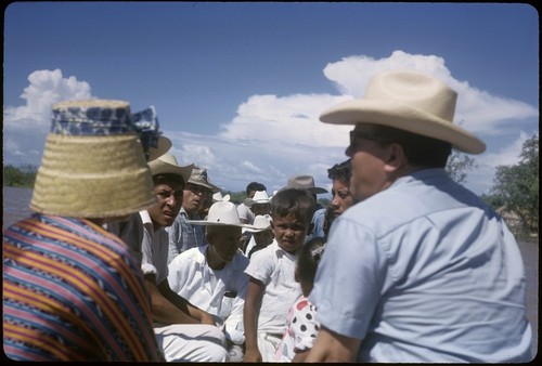 In a canoe on the way to Mexcaltitán