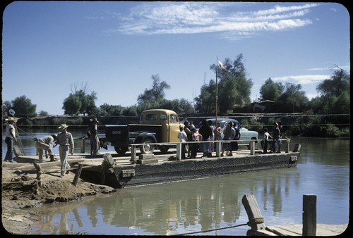 Ferry at "K-49" (Kilometer 49) on the Rio Colorado