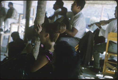 Singers at a cockfight in Tepic