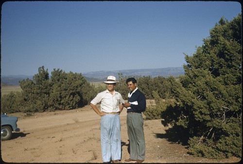 Howard Gulick and Faustino Pérez near Ojos Negros