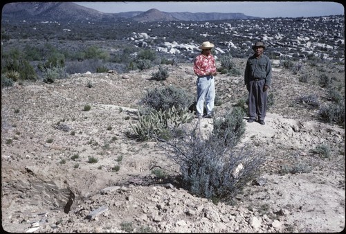 Faustino Pérez and Eugenio Albáñez, Santa Catalina Mission ruins