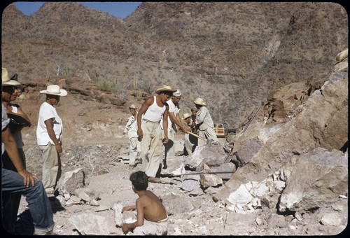 Building road to San Javier