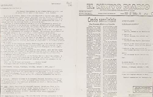 COSEP Conesjo Superior de la Empresa Privada "Credo Sandinista"